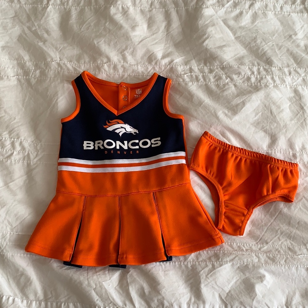 Denver Broncos cheerleading outfit